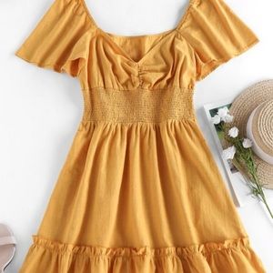Yellow casual dress